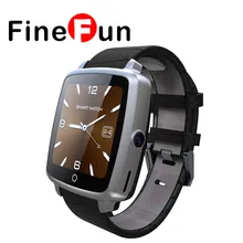 FineFun U11C SmartWatch U11C Leather Strap Smart Watch Support Micro SIM Card Bluetooth Connectivity for Android Phone IOS