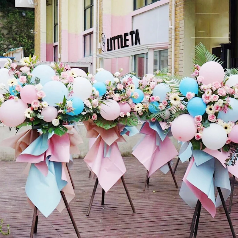 アーチ型の風船 花のバスケット 誕生日 結婚式 パーティー ヤシの葉 卒業式の日 赤ちゃんと子供のための背景の装飾 Ballons Accessories Aliexpress