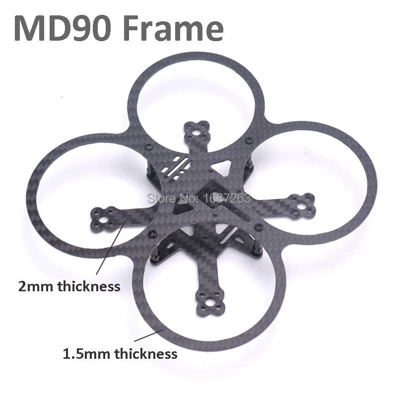 

Carbon Fiber Mini MD90 90mm MD 90 w/ Top plate 1.5mm * Bottom Plate 2mm for FPV Racing Drone quadcopter kit