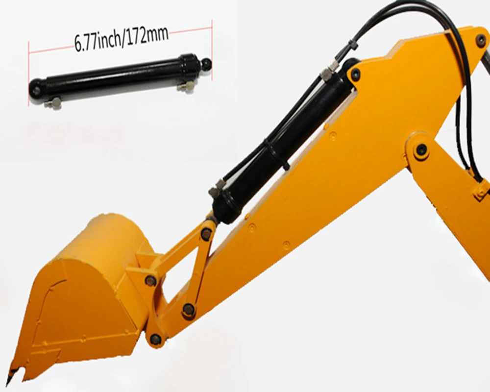 New bidirectional miniature hydraulic oil cylinder for 1:14 scale remote control excavator tamiya 4wd tractor trailer truck New bidirectional miniature hydraulic oil cylinder for 1:14 scale remote control excavator tamiya 4wd tractor trailer truck