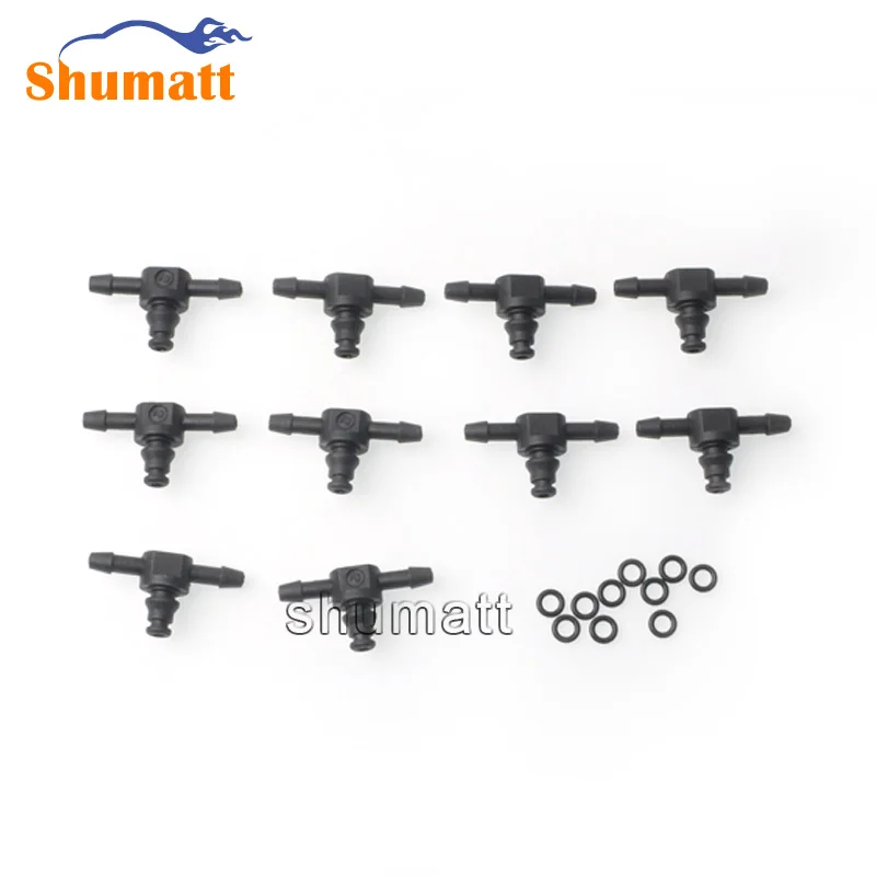 

Common Rail Injector Oil Backflow Pipe Connector T Type For 110 Series Injector Plastic Tee Joint Fitting