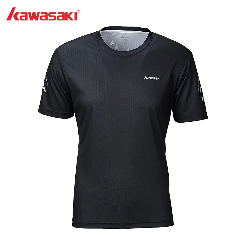 Мужская быстросохнущая дышащая футболка для бадминтона с коротким