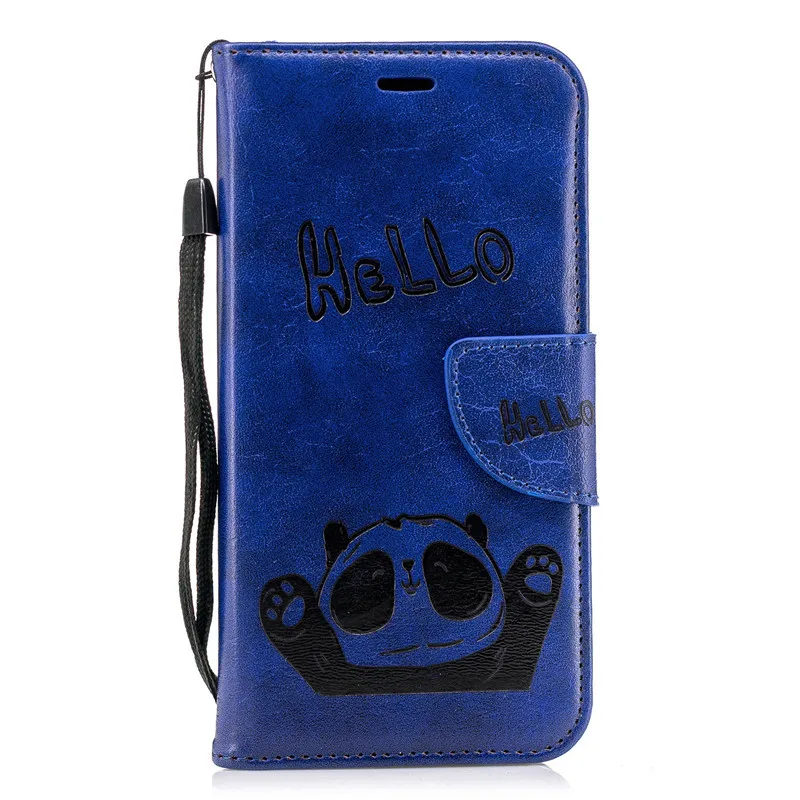 Роскошный кожаный чехол-книжка с бумажником для huawei P20 P10 mate 10 Lite Pro P Smart Honor 7A 7C 7X Y9 Y5 Магнитный чехол с подставкой для телефона s - Цвет: Blue