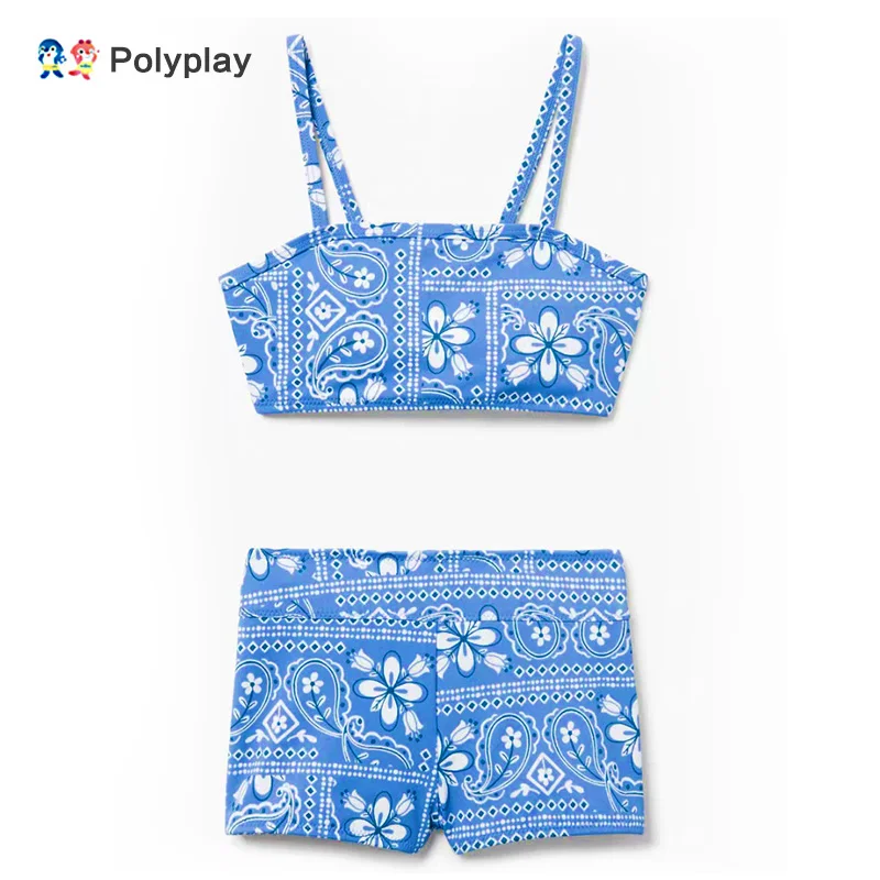 

Baby Girl swimwear Two pieces Set Little Girl 2PCS Ruffle Halter Swimwear Bathing Suit Swimsuit Sets Kids Clothes