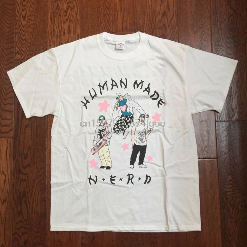 Винтажная Футболка N.E.R.D X Human Made complecon с перепечаткой S до 2XL | Мужская одежда
