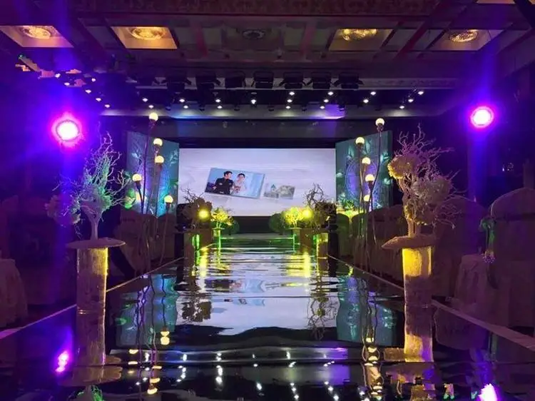 US $192.98 30m Per Roll 12 m Wide Luxury Wedding Backdrop Decor Mirror Carpet Gold Silver Side Aisle Runner For Party Decoration Supplies