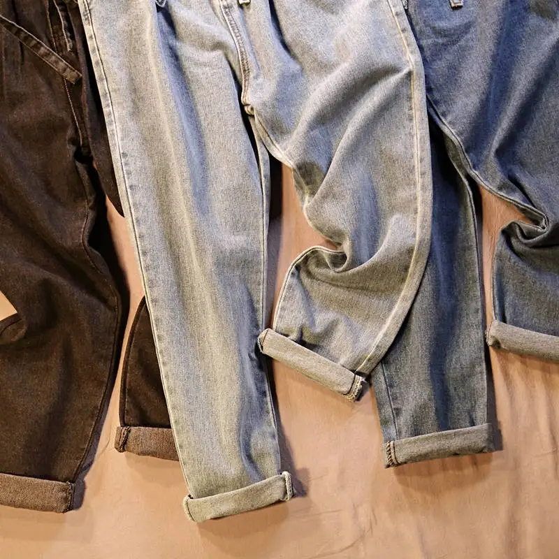Summer Jeans Woman Vintage Plus Size High Waist Jeans Lace Up Boyfriend Jeans For Women Casual Denim Harem Pants Trousers C4238