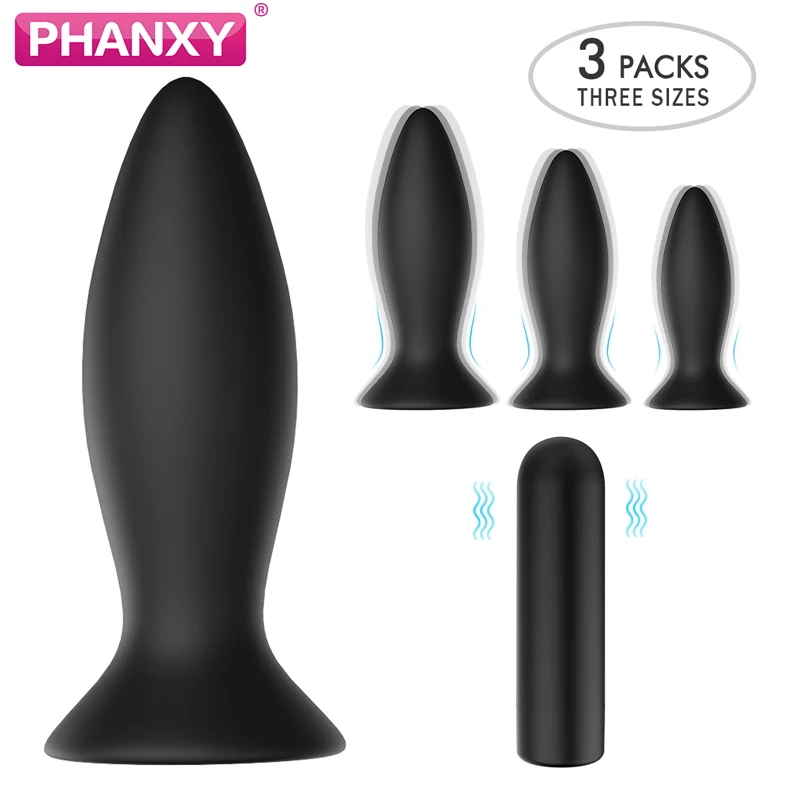PHANXY массажер вибратор для простаты Мужская Анальная пробка с дистанционным
