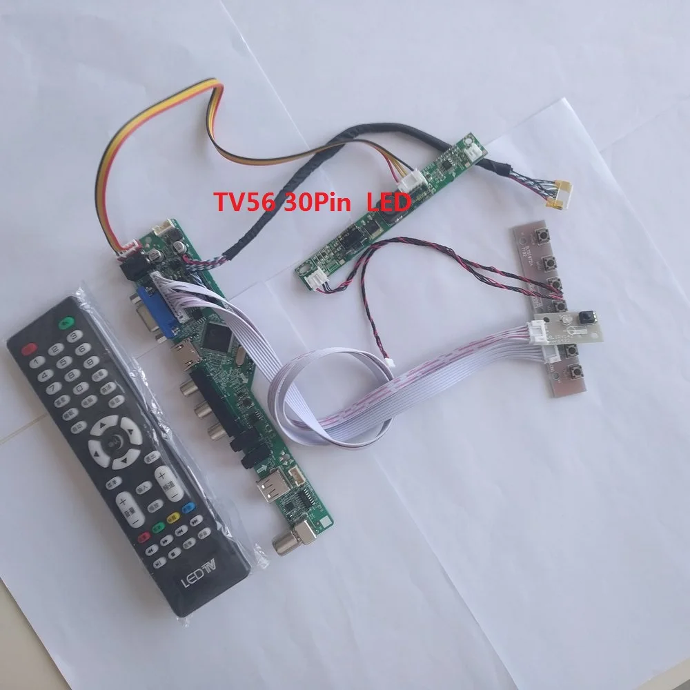 E2 LCD LED screen Controller Board lvds Kit For LP154WX4 TL TV+HDMI+VGA+USB