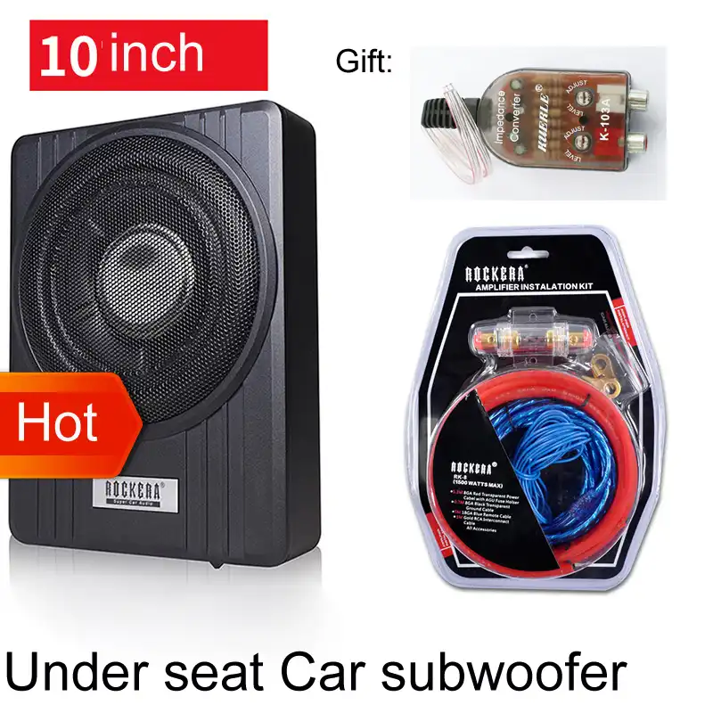car music system with amplifier and woofer