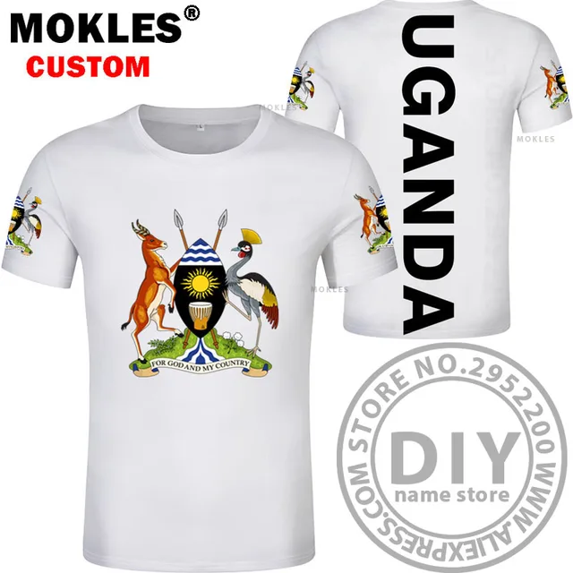 UGANDA t shirt diy free custom made name number uga T Shirt nation flag ug ugandan country