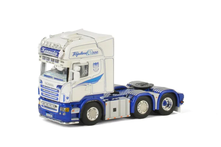 Изысканная модель из сплава WSI 1:50 SCANIA R5 TOPLINE 6x2 с двойным поворотом, грузовик, тягач, литая игрушка, модель коллекции, украшение