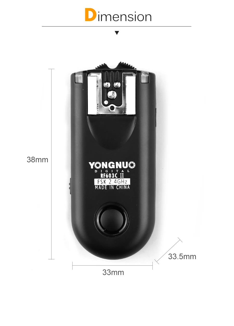 YONGNUO RF-603 II Flash Trigger 2 трансивера набор спуска затвора для Canon RF-603 II C1 C3