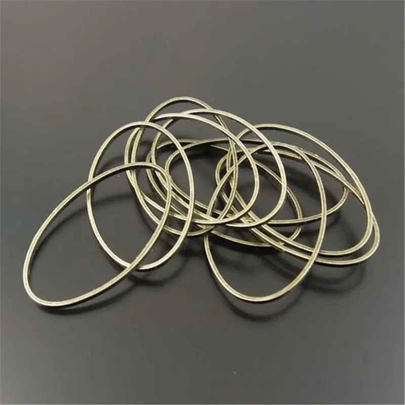 

80PCS Antique Bronze Tone Ancient Oval Circle Jump Rings New Findings 33028