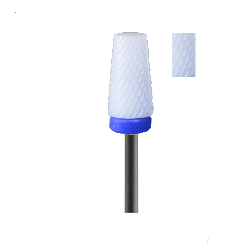 

1pcs White Ceramic Nail Drill Bit - Large Tapered Bit