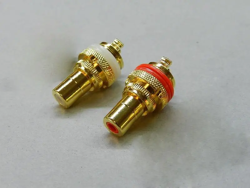 

Тайвань бронза Медь позолоченные 24K 5U толстые RCA разъем RCA терминал
