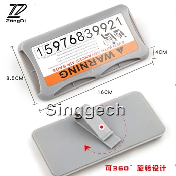 

ZD Car Styling Carring Bag Parking Credit Card for Mercedes Benz W203 W204 W211 Volvo S60 XC90 XC60 S80 Subaru Forester XV 2017