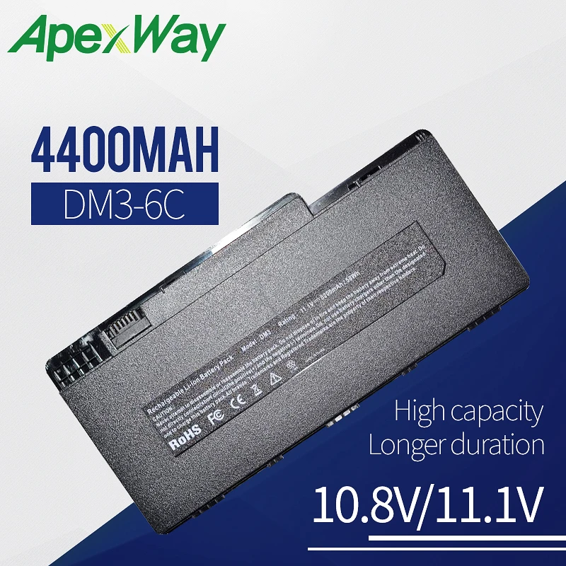 

4400mAh laptop battery for HP HSTNN-E02C HSTNN-E03C HSTNN-OB0L HSTNN-UB0L HSTNN-UBOL VG586AA VG586AA-UUF Pavilion dm3 Series