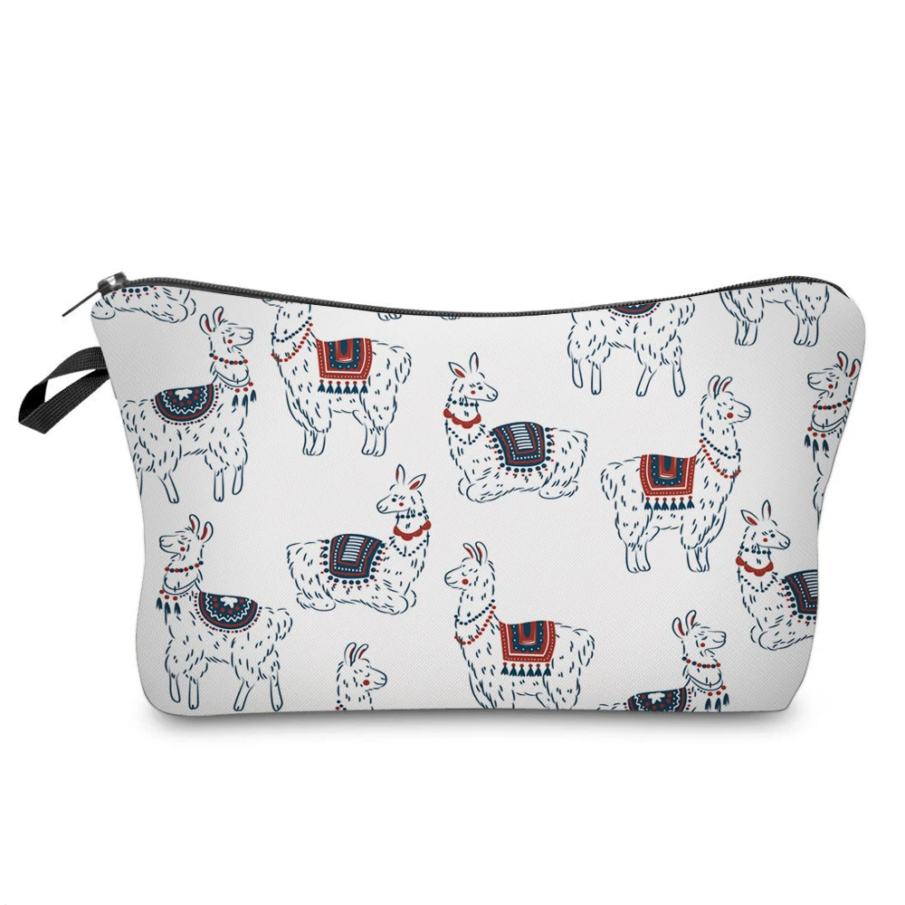 BBL &quotLLAMA&quot милые сумки для макияжа с разноцветным рисунком Мандала