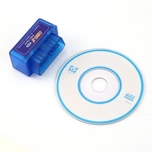 Супер Мини ELM327 OBD2 II беспроводной Bluetooth Автомобильный сканер с диагностическим интерфейсом синий портативный ABS пластиковый инструмент