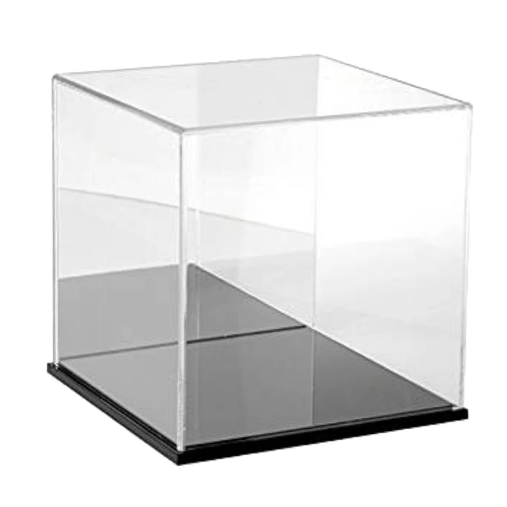 Display Box Toy Case Show Box Acrylic Box Protection Dustproof for Action Figure 15x15x15cm
