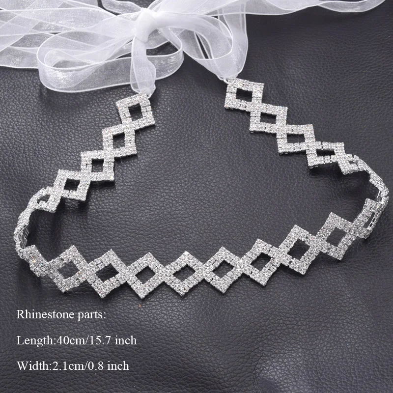 Bridal wedding dress belt rhinestones glass (8)-1