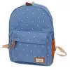 Новинка, женский модный рюкзак с волнистыми точками, Студенческая школьная сумка, дорожный рюкзак в горошек, холщовый рюкзак с защитой от кражи, Большая вместительная сумка, 19 июля - Цвет: Blue