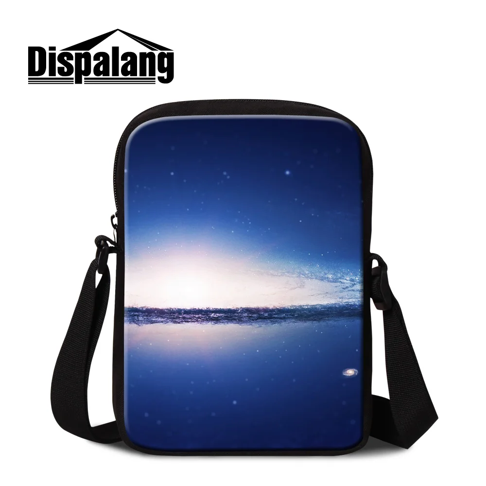 

Dispalang galaxy stars boys mini messenger bag for school girls personality casual bag mens mini size shoulder bag clutche