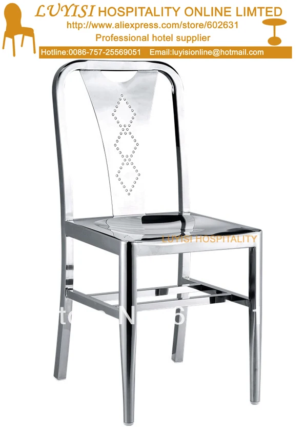 

Stainless steel chair,fully assembled,gloss finish,quick shipment