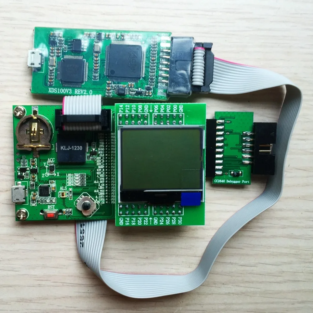 

CC2640DK board SmartRfEB06 compatible T-I BLE Bluetooth 4.1 development board +LCD+XDS100V3