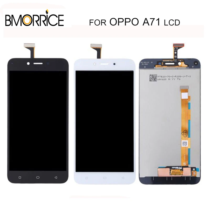 

TFT No Frame LCD Display For OPPO A71 IPS LCD Touch Screen Screen Digitizer Full Assembly Replacement Black White 5.2"