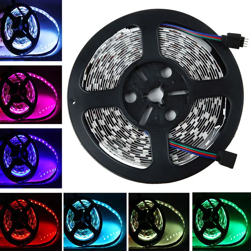

5050 SMD RGB Led Strip Light 60Leds/M DC 12V Non /ip65 Waterproof Kitchen Cabinet Counter LED Tape white red pink blue lamp