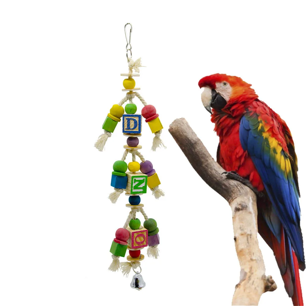 

Large Bird Toys For Parrots Pets Accessories Cockatiel Perch Budgie Parakeet Cage Decoration papegaaien speelgoed en accessoires