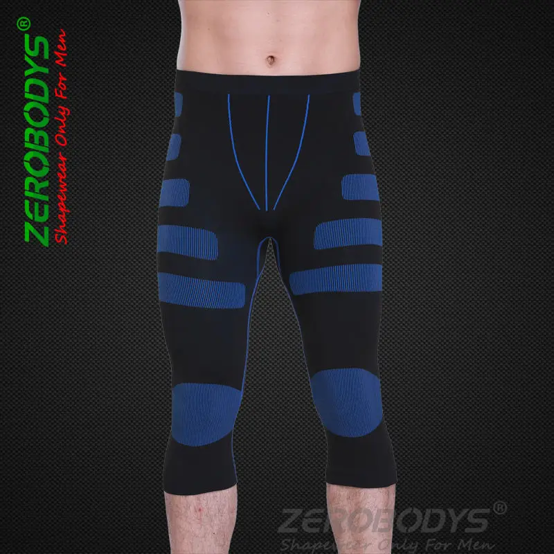 

RUNSTAR Men's Sports Compression Under Base Layer Athletic Tights 3/4 Pants