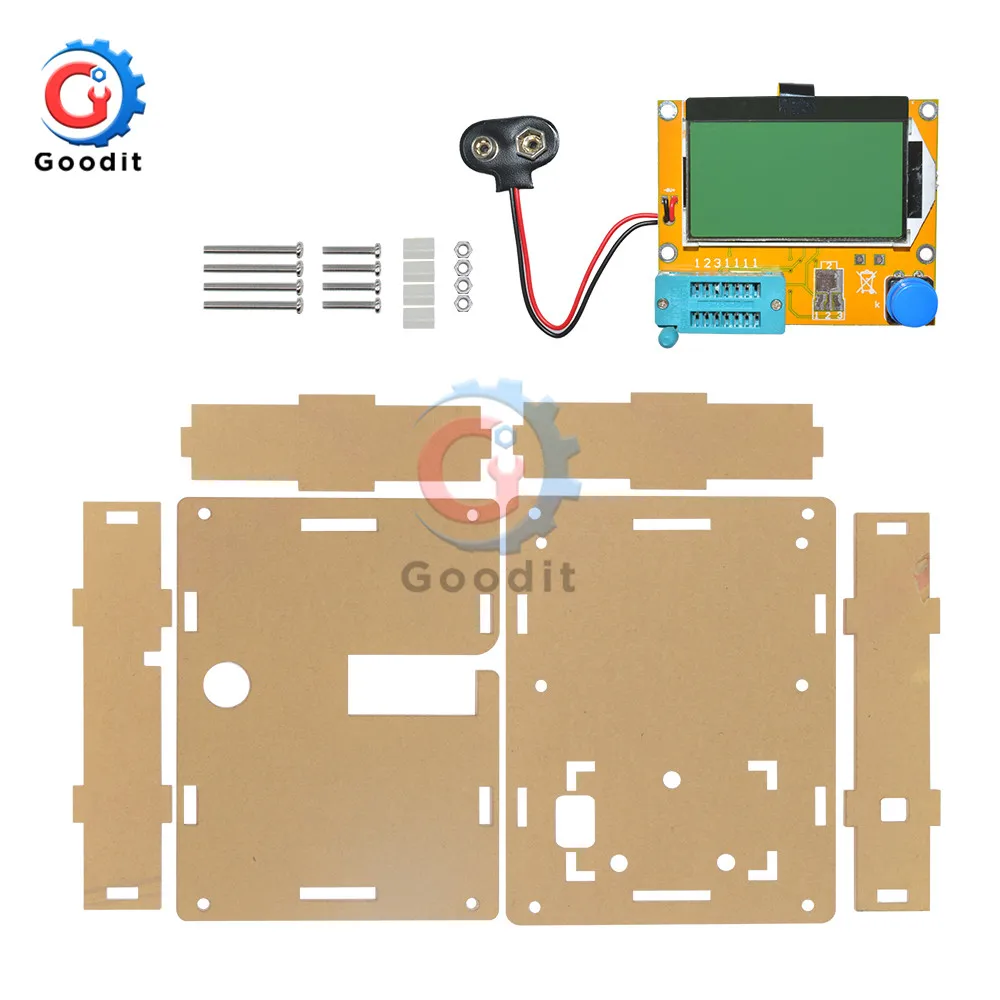 Mega328 LCR-T4 Транзистор тестер Диод Триод Емкость LCR ESR метр модуль MOS PNP/NPN M328 ESR SCR MOSFET мультиметр