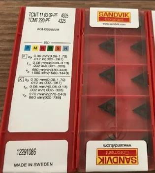 

10PCS CARBIDE INSERT TCMT110302-PF 4325