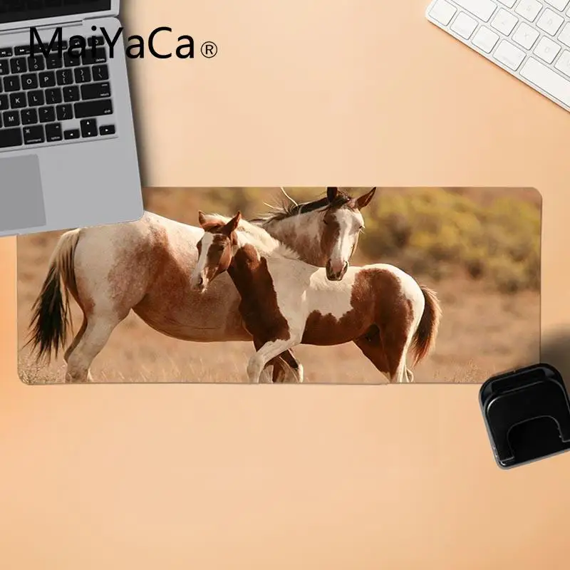 MaiYaCa My Favorite животные лошадь компьютерная игровая мышь коврики для ноутбука игровой мыши, коврик для мыши - Цвет: LockEdge 30X90cm