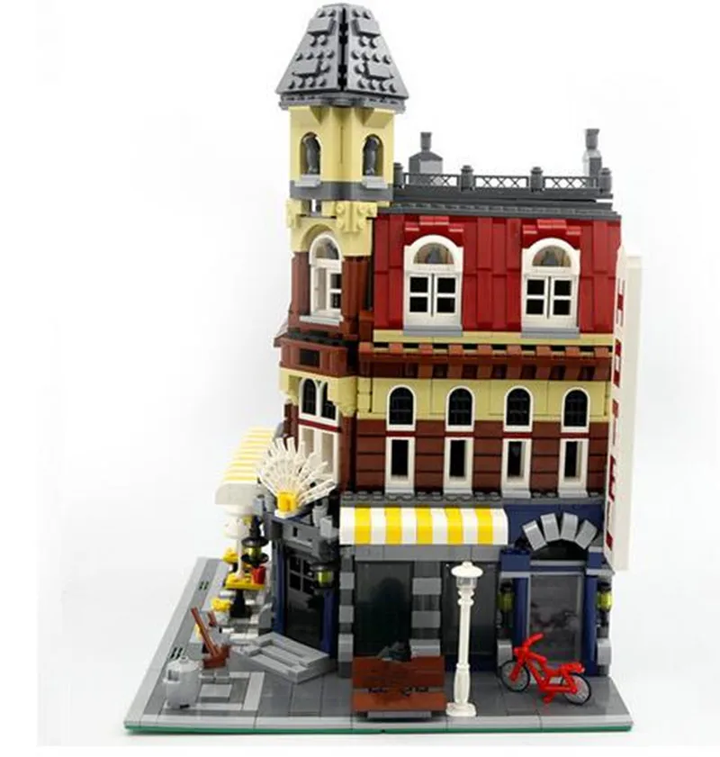 Goedkoop CX 15002 2133Pcs Model building kits Compatibel met Lego 10182 Cafe Hoek Model Building 3D Bricks figuur speelgoed voor kinderen