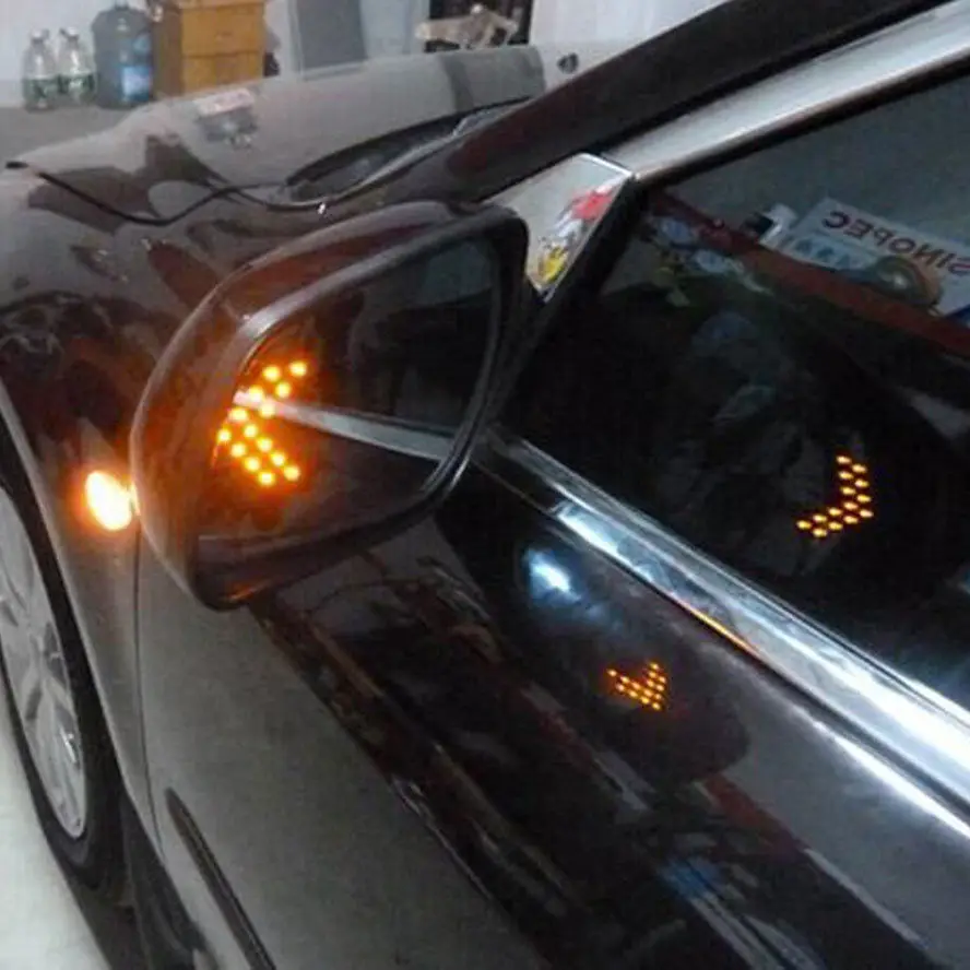 BBQ @ FUKA 2 шт. 14SMD светодиодная стрелка автомобильный указатель поворота индикатор