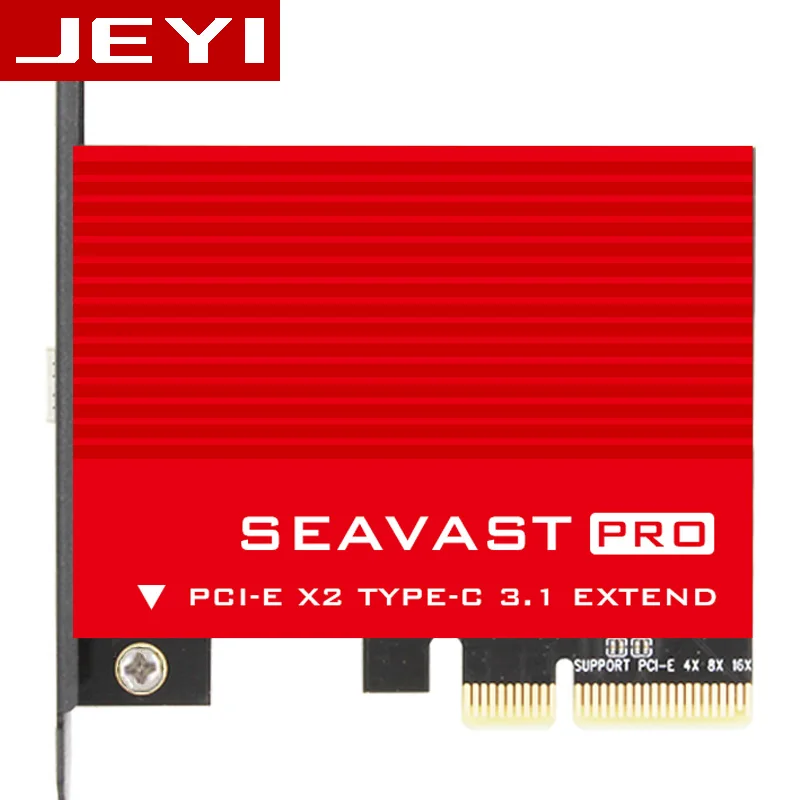 Inicio de expansión JEYI SEAVAST-8 USB3.1 añadir tarjeta PCIE tipo C versión 3,1 tarjeta adaptador a ASM1142 ASMEDIA PCIE USB3.1 GEN2