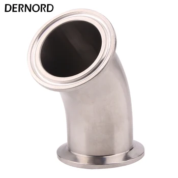 

DERNORD 38MM OD 1.5" Tri Clamp 304 Stainless Steel Sanitary 45 Degree Elbow Pipe Fitting For Homebrew Diary Product
