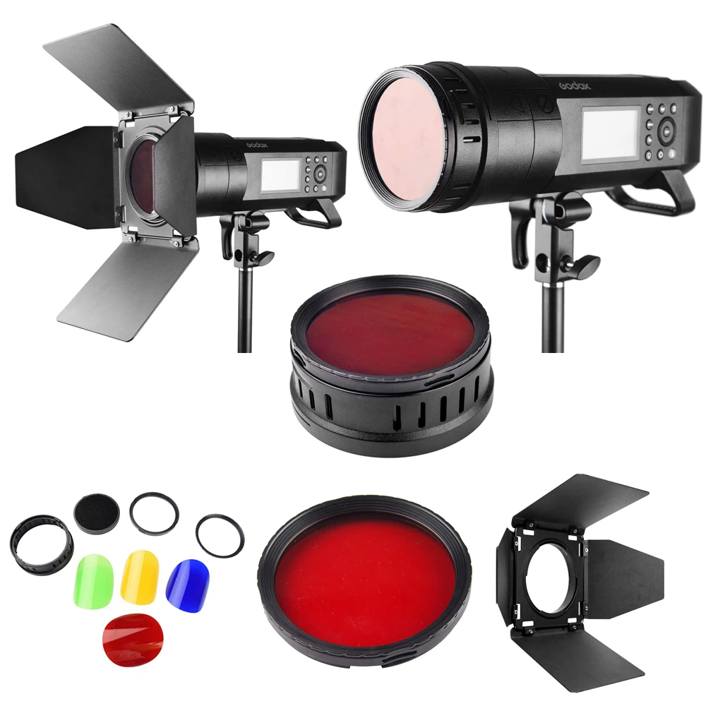 Godox BD 08 дверь сарая и цветной фильтр для AD400Pro наружная вспышка стробоскоп свет