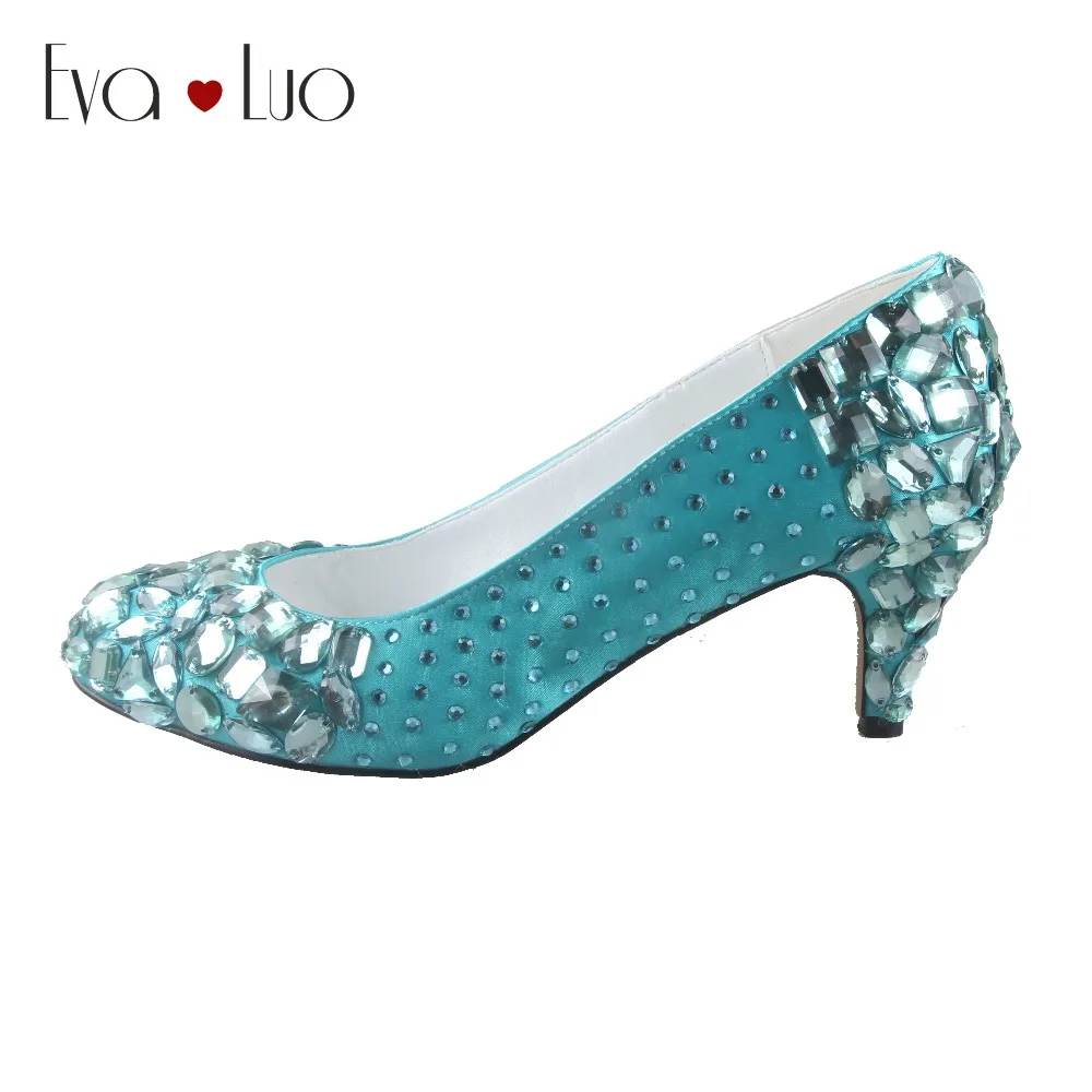 turquoise low heel sandals