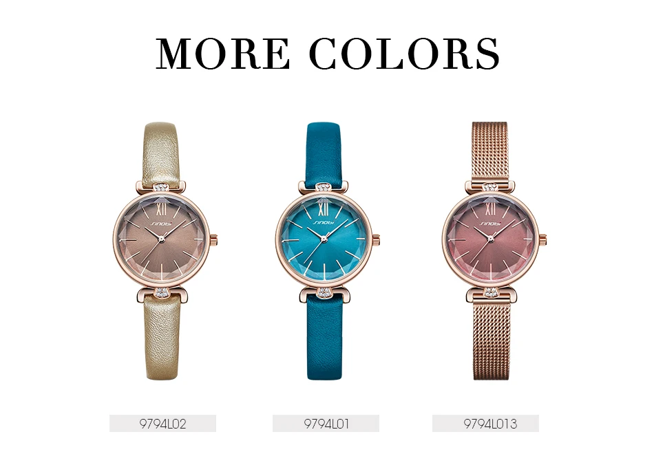 SINOBI Новые модные женские часы Роскошные бриллиантовые тонкие Зеленые кожаные часы японские кварцевые наручные часы женские часы подарок Montre Femme