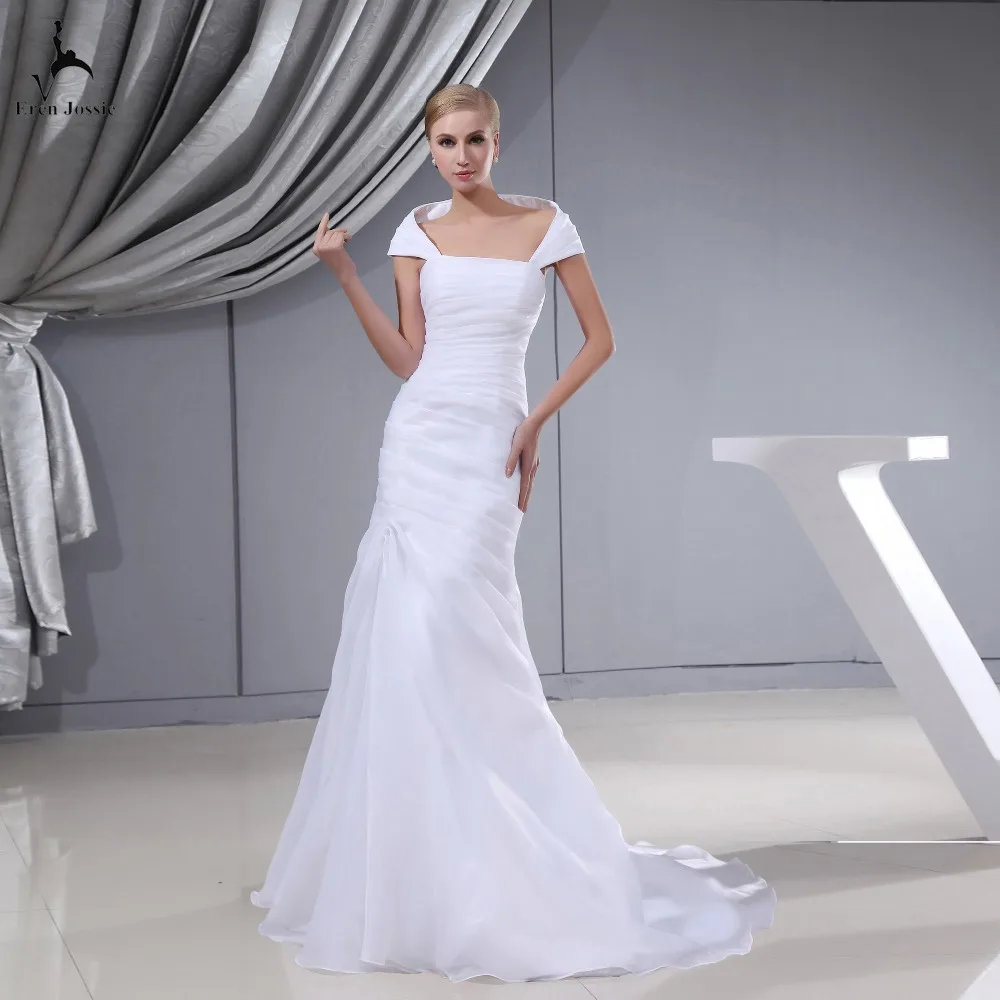 Eren Jossie 2019 Promotion Style Bridal White Organza Wedding