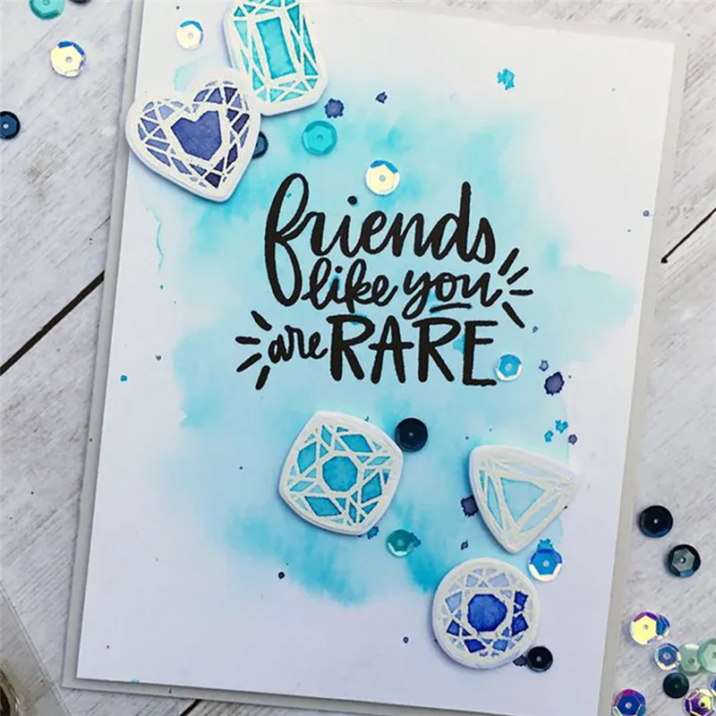 

DiyArts Gem Metal Cutting Dies Diamond Stencil for DIY Scrapbooking Photo Album Embossing Paper Cards Crafts Diecuts New Arrival