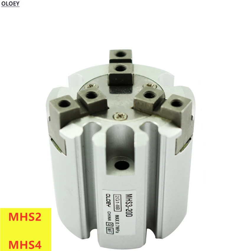 

MHS2/MHS4 Bore:16D 20D 25D 32D 40D 50D 63D Double Action Rotating Cylinder SMC Type Parallel Style Air Gripper 2/3/4 Fingers