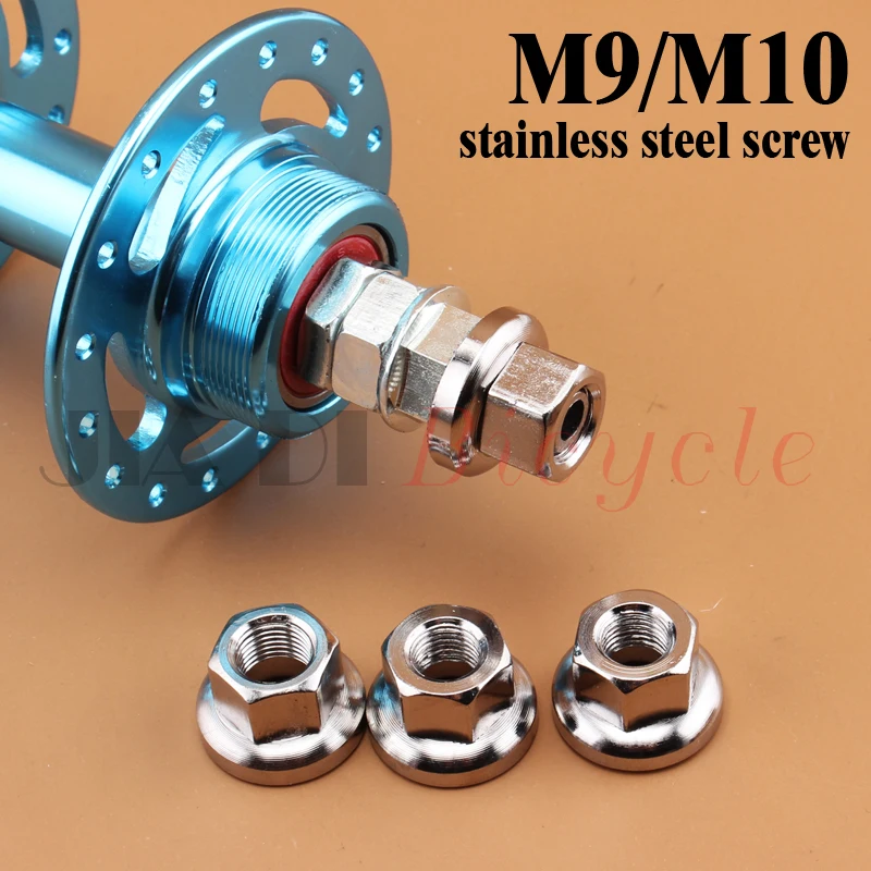 2 Pcs Fixed gear MTB Road bike bicycle Bike Drums Screws M9 M10 stainless steel Material DIY