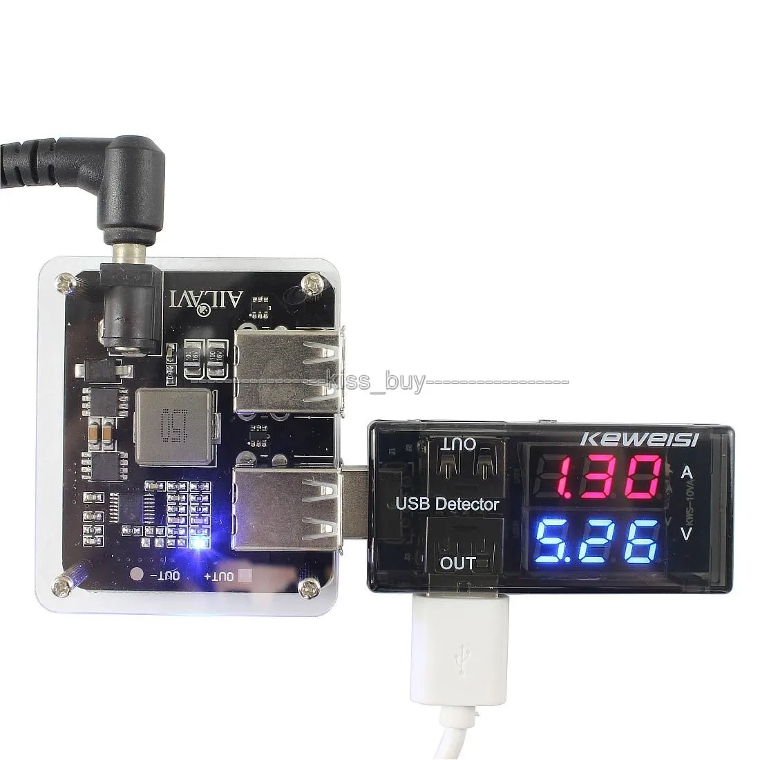 DC 10 35V 12V 24V 19v to DC 5V 4USB Output Voltage Step Down Mobile