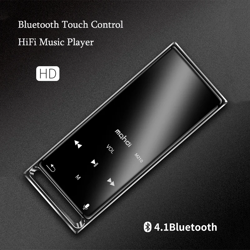 Mahdi M210 16 Гб luetooth MP3 плеер Шагомер Спорт с ЧПУ металл без потерь HiFi Fever музыкальный